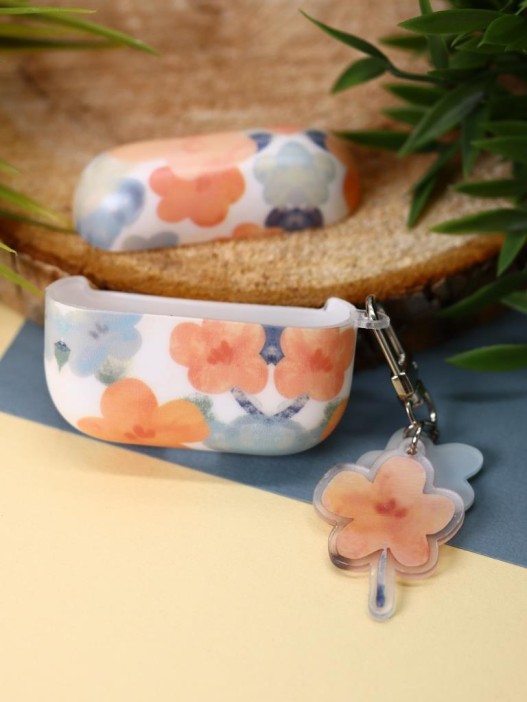 Чехол для AirPods Pro &quot;Flower mix&quot;, orange-blue 