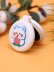 Расческа раскладная с зеркалом &quot;Peach bear folding&quot;, white 