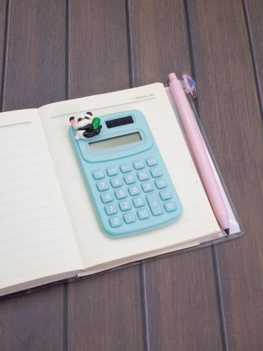 Калькулятор "Бамбуковая панда", зеленый 
