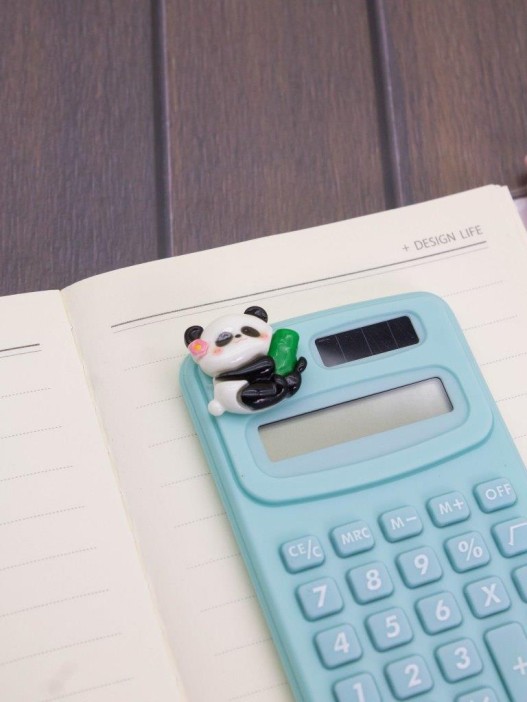 Калькулятор "Бамбуковая панда", зеленый 