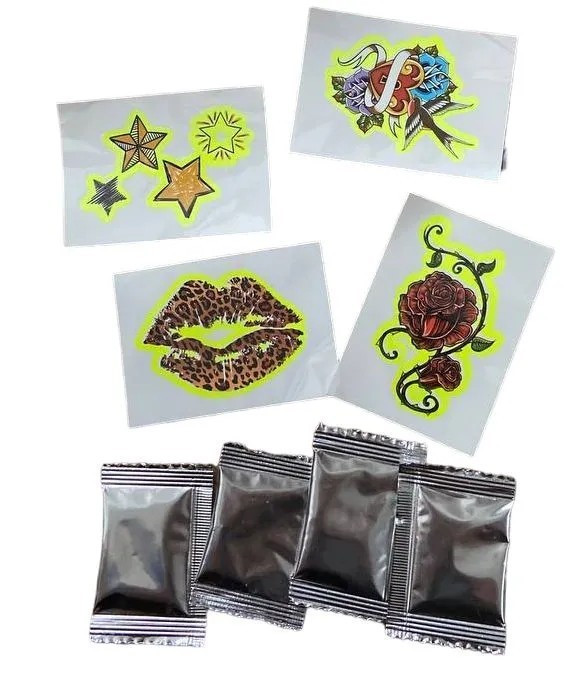 Карамель взрывная "Леди Тату" со светящейся  татуировкой (шоубокс - 30 шт.) 