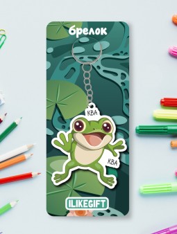 Брелок ЭКО из дерева iLikeGift "КВА"
