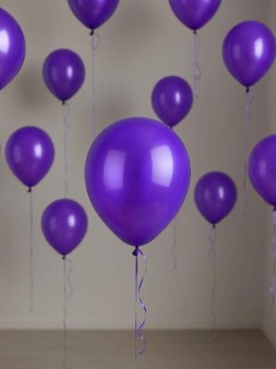 Набор воздушных шаров 10 шт. "Unified joy pack", deep purple (25 см)