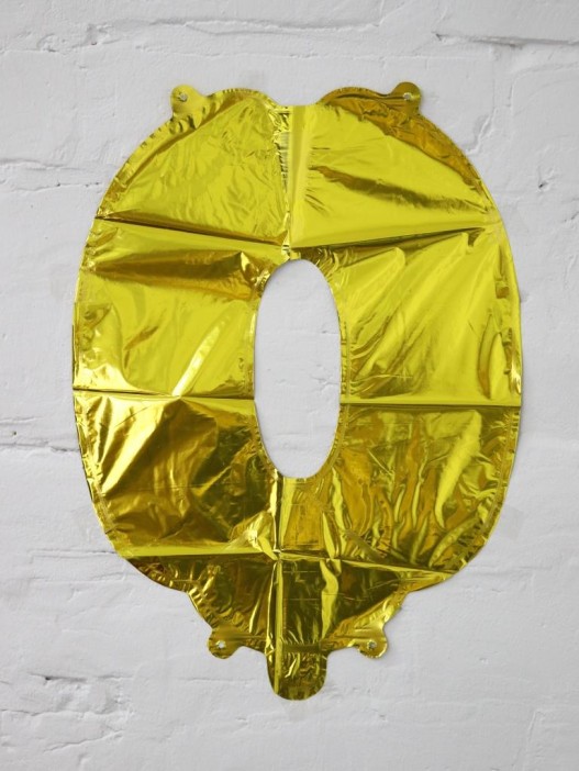 Шар фольгированный &quot;Milestone moments&quot; цифра 0, золото (40 см) 