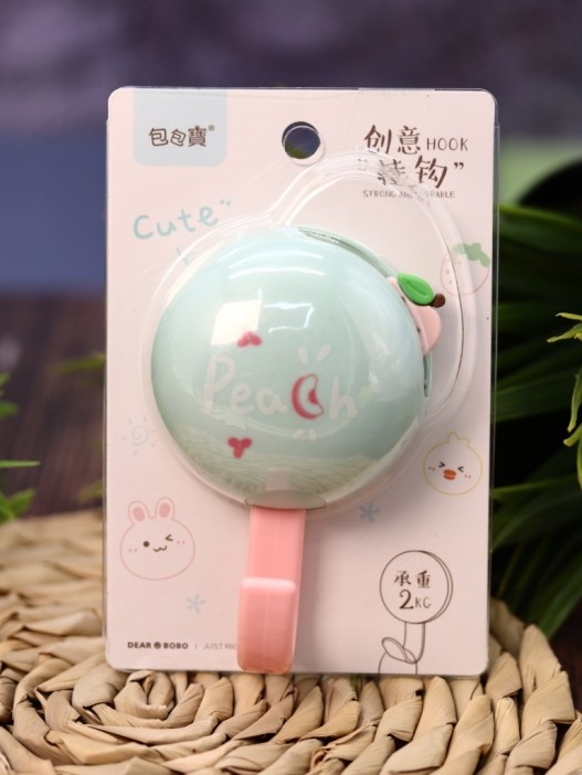 Крючок на липучке «Peach!», green 