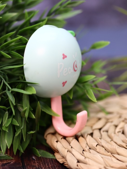 Крючок на липучке «Peach!», green 