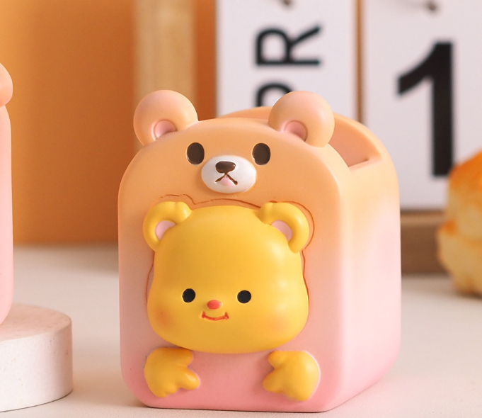 Подставка для канцелярских принадлежностей &quot;Funny friend&quot;, bears, 9 см 