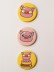 Набор значков 3 шт. iLikeGift «Cool pig with glasses» 