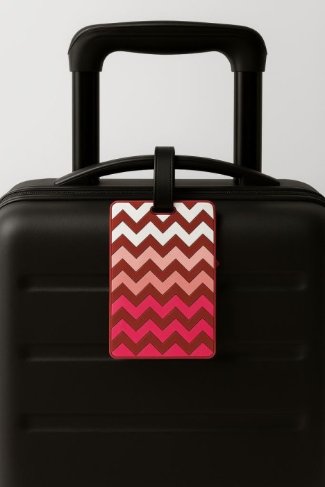 Бирка для багажа "Zigzag", red 