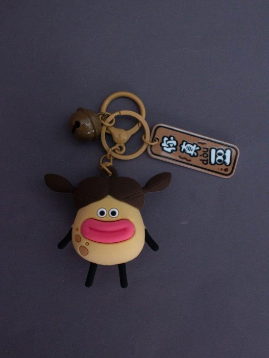 Брелок &quot;Fried potato girl&quot;, pink lips 