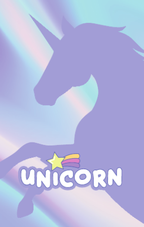 Держатель для карт &quot;Purple unicorn&quot; (6,5 х 10,4 см) 