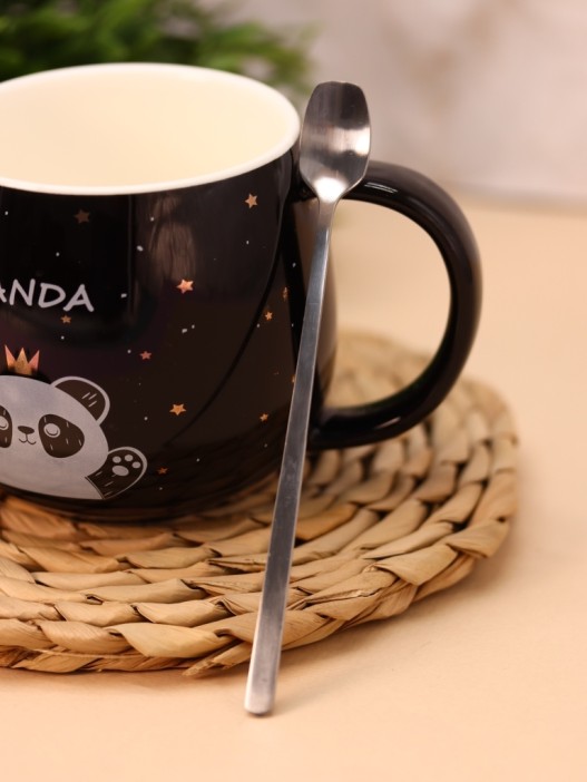Кружка "King Panda", black (420 мл) 