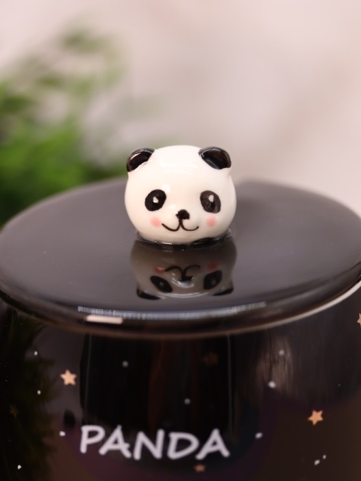 Кружка "King Panda", black (420 мл) 