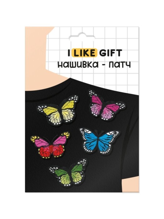 Набор термонашивок для одежды iLikeGift 5 шт. «Butterflies», mix 