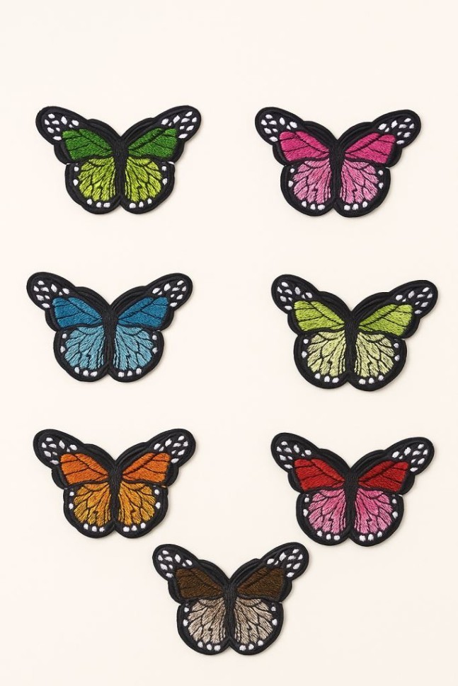 Набор термонашивок для одежды iLikeGift 5 шт. «Butterflies», mix