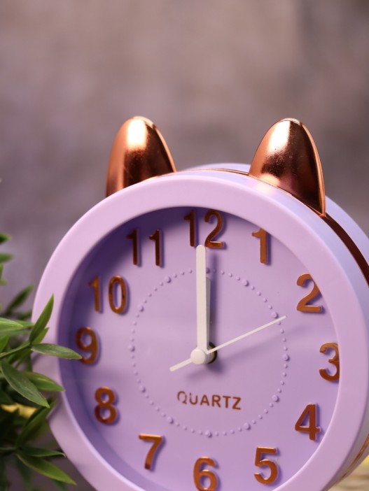Часы-будильник &quot;Golden awakening Kitty&quot;, purple 