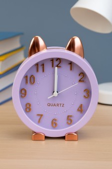 Часы-будильник "Golden awakening Kitty", purple