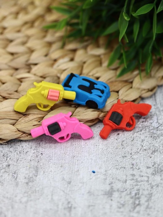 Ластики "Пистолеты", шоу-бокс 12 шт. 