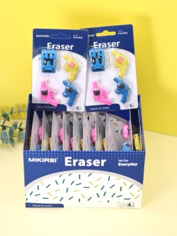 Ластики "Пистолеты", шоу-бокс 12 шт.