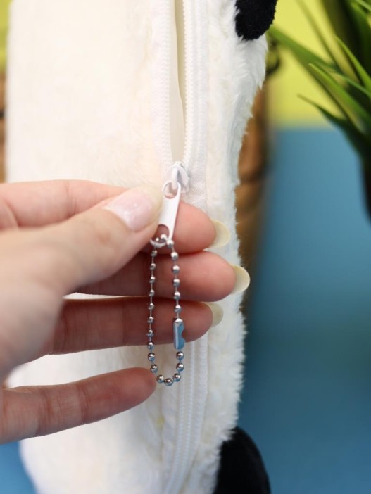 Пенал плюшевый "Panda", white (20*10 см) 