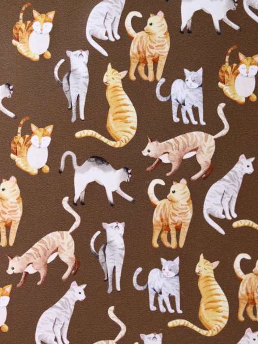 ОБЛОЖКА ДЛЯ ПАСПОРТА &quot;Cat Pattern&quot;, плотность 600 мкм 