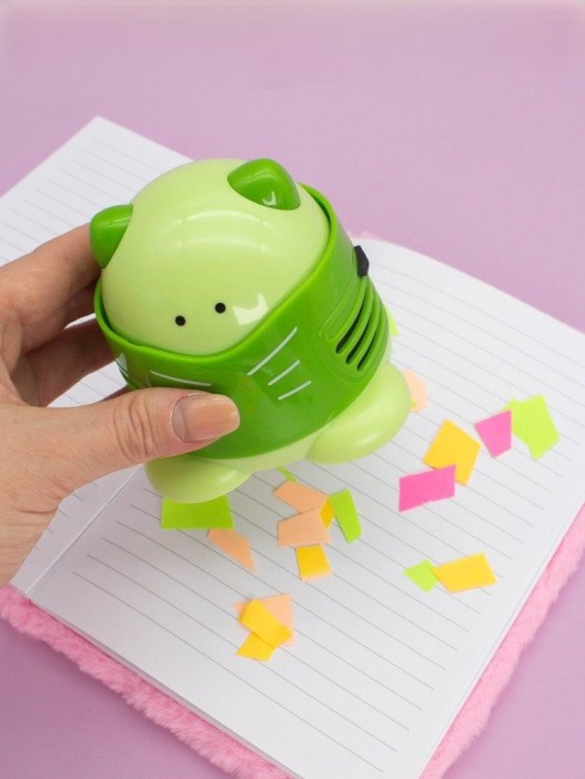 Настольный мини-пылесос &quot;Cute kitten&quot;, green (9*8,8 см) 