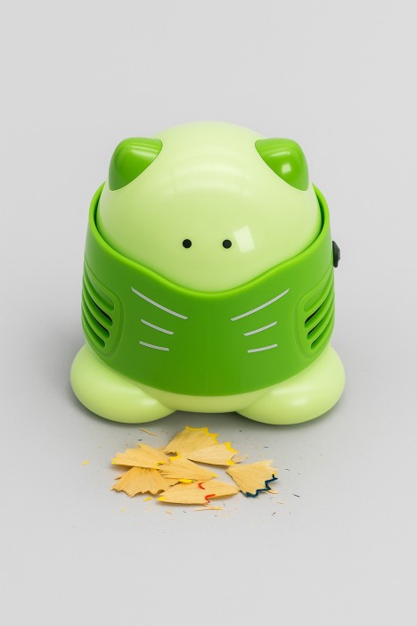 Настольный мини-пылесос &quot;Cute kitten&quot;, green (9*8,8 см) 