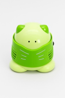 Настольный мини-пылесос "Cute kitten", green (9*8,8 см)