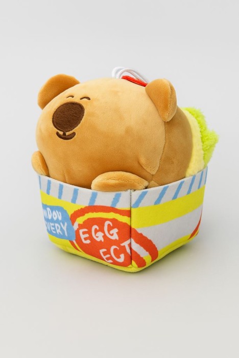 Мягкая игрушка &quot;Capybara take away&quot;, brown, 14 см 