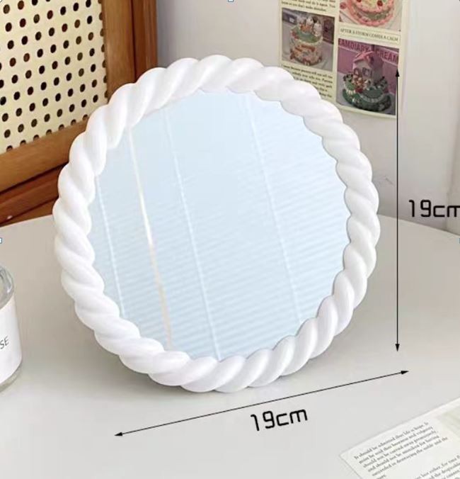 Зеркало настольное "Plexus", white (18.5*18.5*1.8 см) 