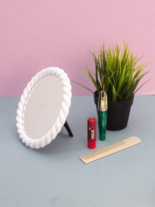 Зеркало настольное "Plexus", white (18.5*18.5*1.8 см) 