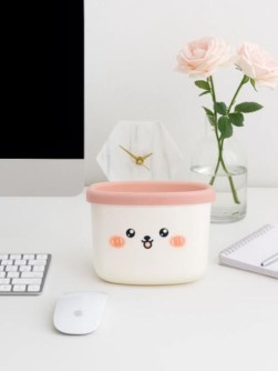 Мусорное ведро настольное без крышки "Bunny", white