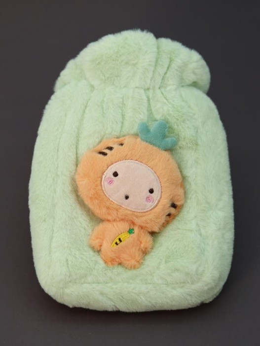 Грелка плюшевая с ремешком &quot;Plush friends&quot;, carrots, 400 мл (21*15,2 см) 