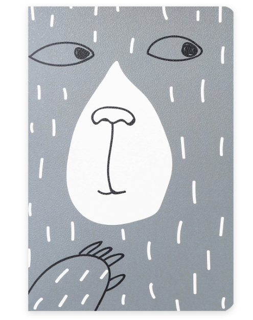 Тетрадь "Bear", gray 