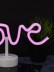 Неоновый LED ночник настольный &quot;Love&quot;, розовое свечение (34х17 см) 