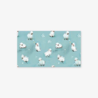 Набор сборных конвертов для денег 5 шт. «Милые барашки», 16.5*8 см