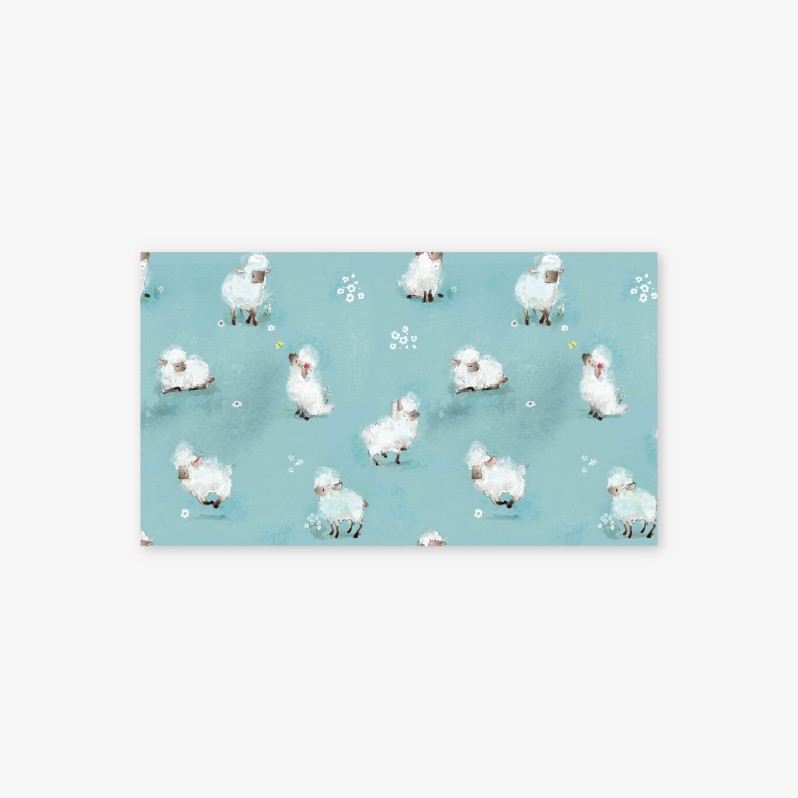 Набор сборных конвертов для денег 5 шт. «Милые барашки», 16.5*8 см 