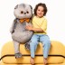 Мягкая игрушка "Кот Басик с бархатным бантом" (60 см)