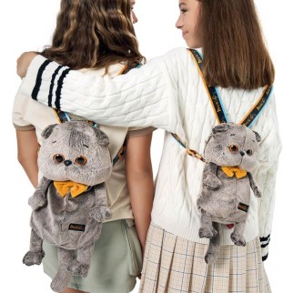 Рюкзак "Кот Басик в галстуке-бабочке" (27 см)
