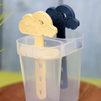 Формочки для мороженого "CLOUD", yellow-blue, mix