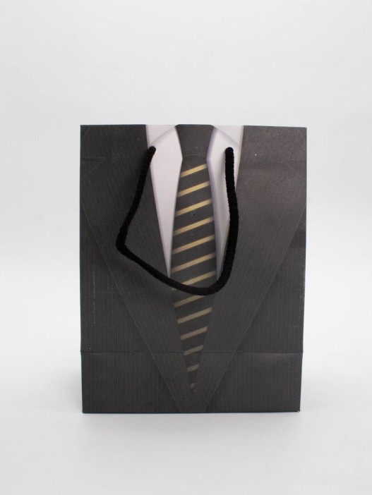 Пакет подарочный «Business suit», necktie (18*23*10) 