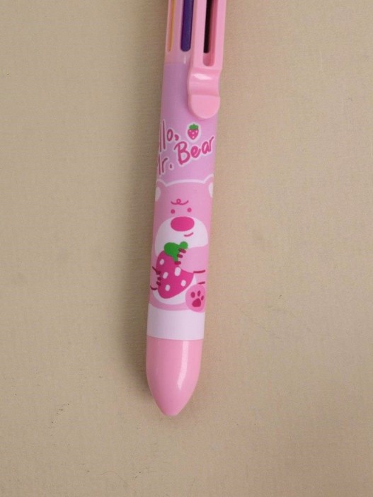 Разноцветная ручка 8 в 1 &quot;Hello, Mr. Bear&quot;, pink 