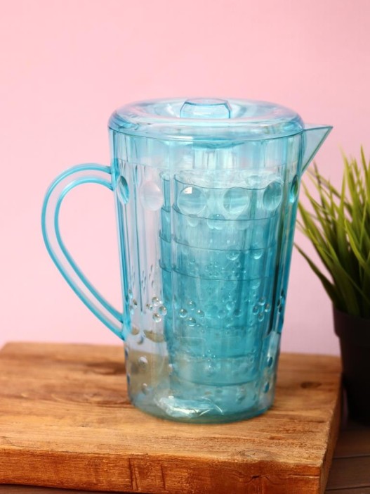 Набор для напитков (кувшин 1500 мл + 4 стакана 300 мл) &quot;Simple set&quot;, blue 