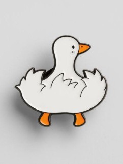 Значок металлический iLikeGift &quot;Tail of a goose&quot;