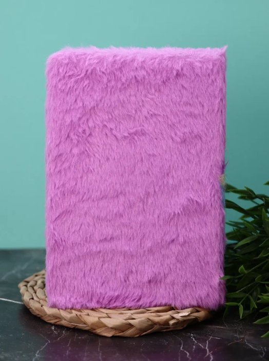 Блокнот плюшевый &quot;Unicorn bow&quot;, purple, 21х15 см, плотность 80 гр. 