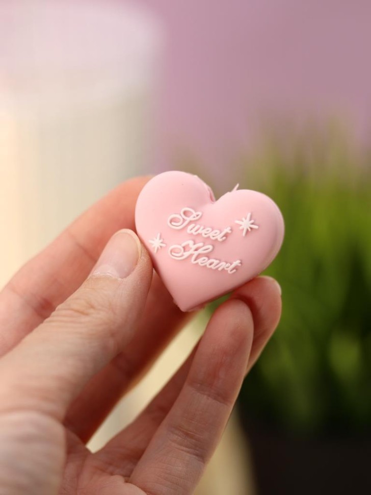 Тамблер iLikeGift "Сердце-сетка", белый (720 мл)