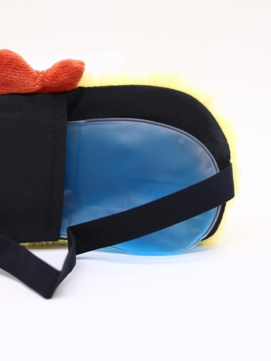 Маска для сна гелевая "Cute little animals", chicken 