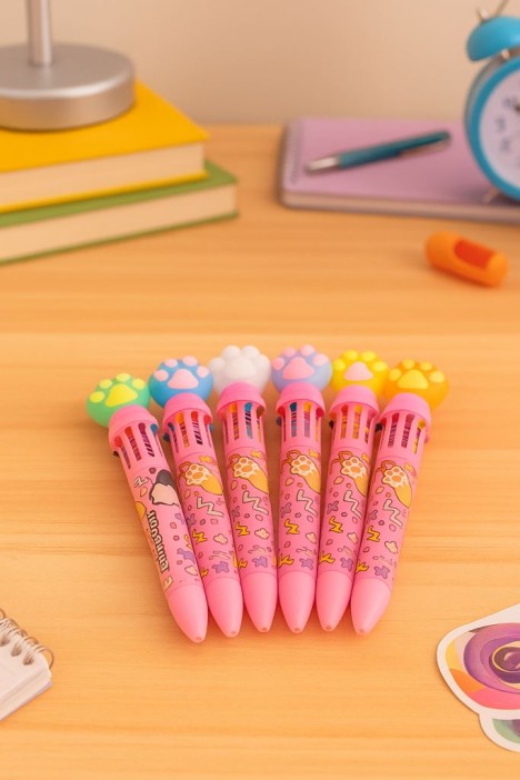 Разноцветная ручка 10 в 1 &quot;Funny little paw&quot;, mix 