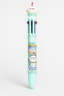 Разноцветная ручка 8 в 1 "The disgruntled cat", blue