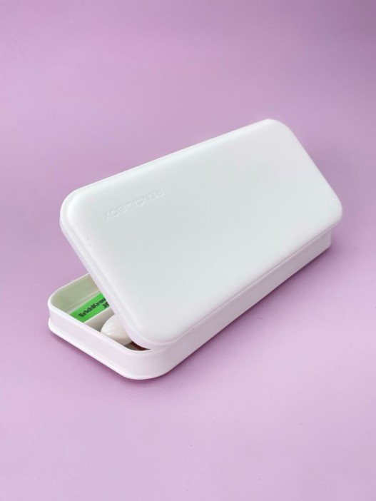 Пенал &quot;Pensil box&quot;, white (20.5*9.3*3 см) 